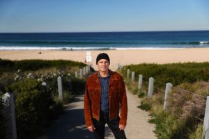 6/8/19: Australian jazz pianist/composer Chris Cody at Marobra beach in Sydney. He has has written a suite inspired by 18th century French navigator and explorer La Perouse. John Feder/The Australian.